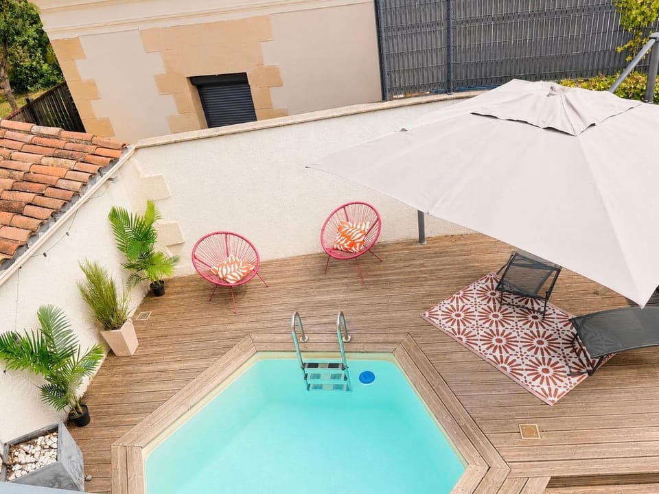 Duplex, hyper-central - piscine privée - garage House in Bergerac