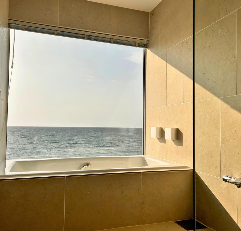 Bathroom, Sea view