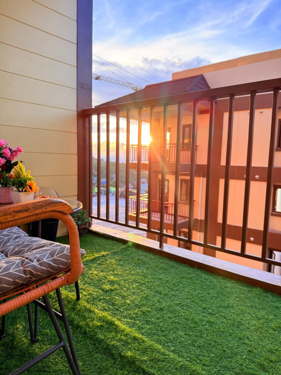 View (from property/room), Balcony/Terrace, Sunset