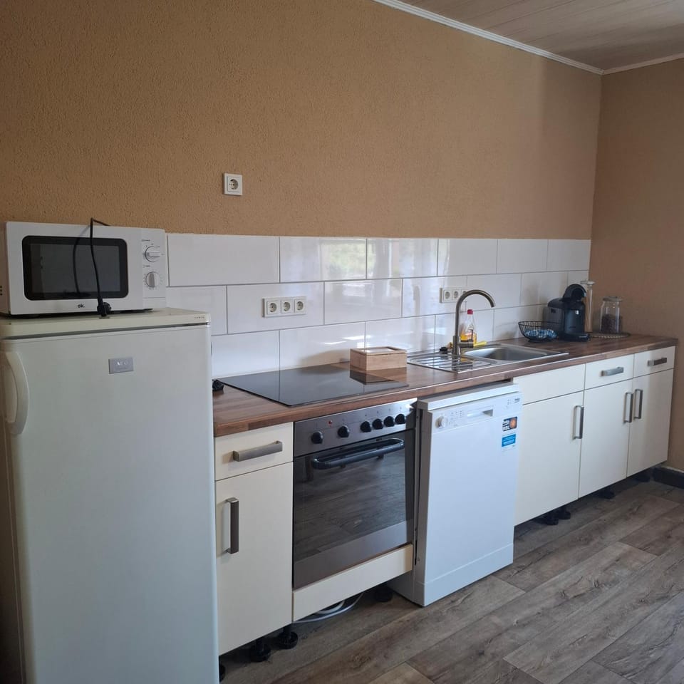 Kitchen or kitchenette, dishwasher, oven, stove, toaster