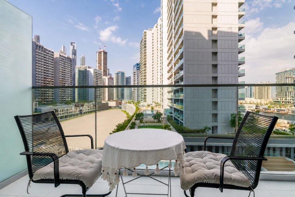 GuestReady - City Nest | Balcony | Majestine Tower Apartment in Dubai