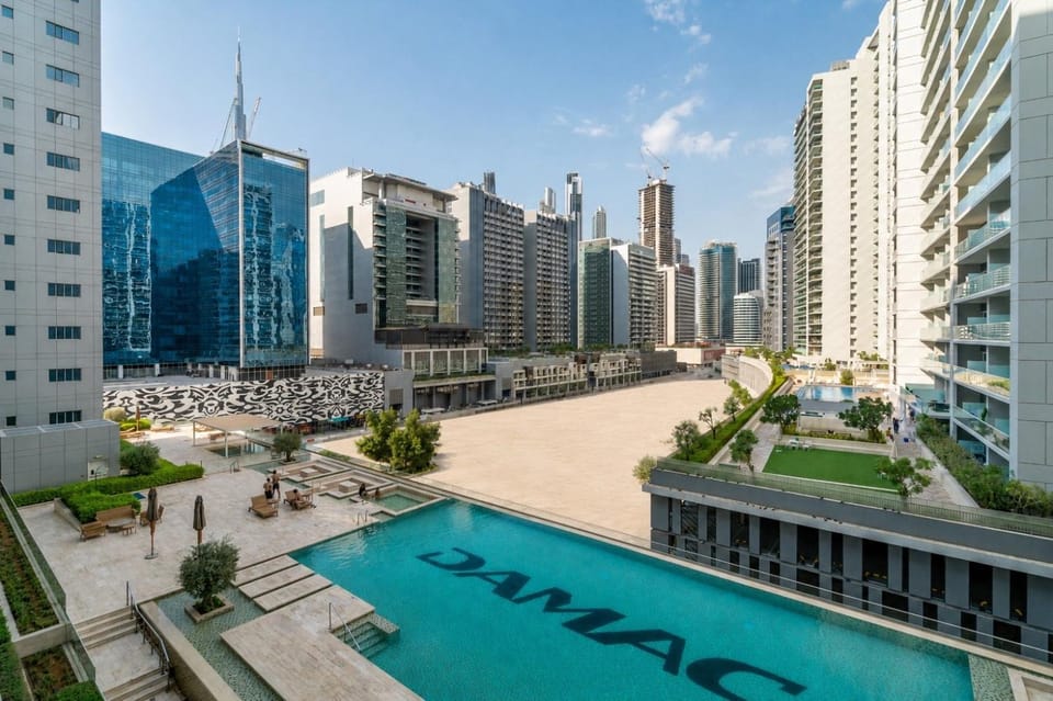 GuestReady - City Nest | Balcony | Majestine Tower Apartment in Dubai