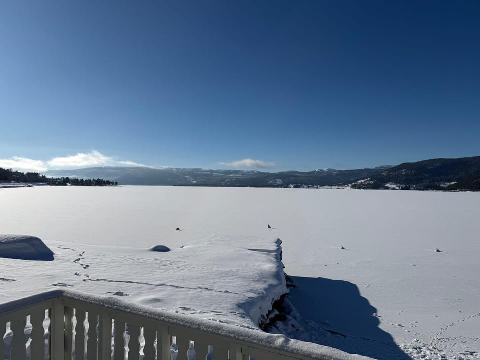 Feriehus ved Nisser med egen strand, brygge, peis og robåt til fri bruk House in Viken, Norway