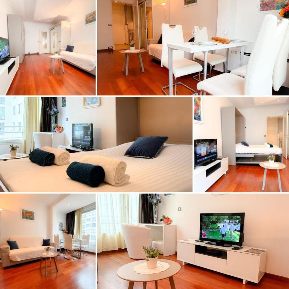 TV and multimedia, Kitchen or kitchenette, Living room, Seating area, Dining area