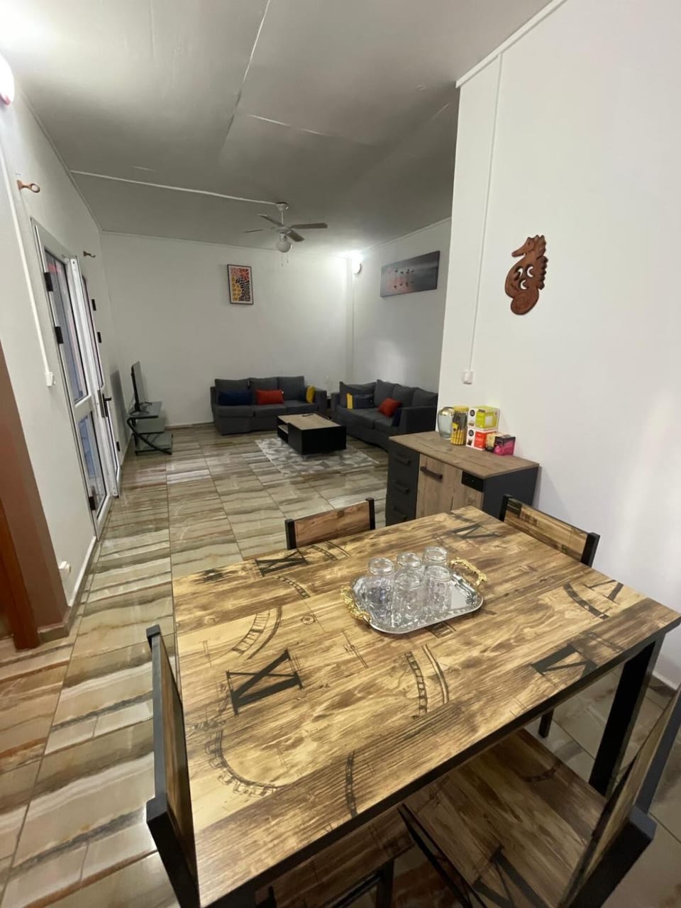 Living room, Seating area, Dining area