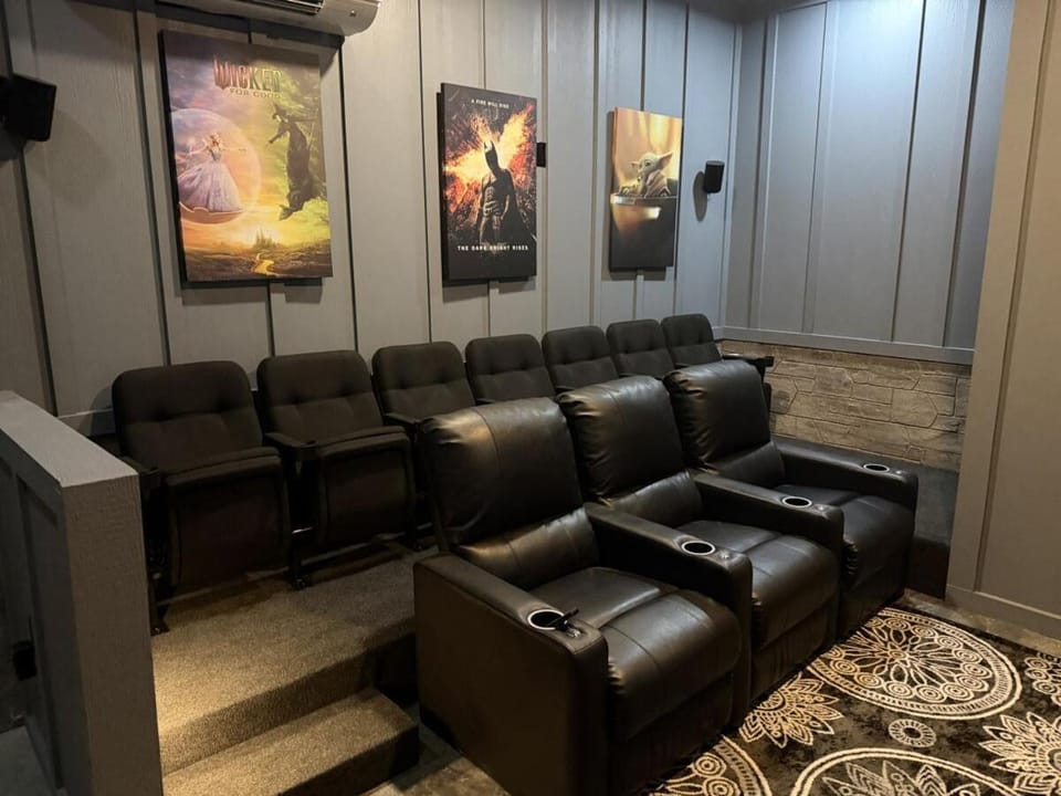 Indoor Heated Pool Cabin with View, Theater, Game Room & Fire Pit Cabin in Pittman Center