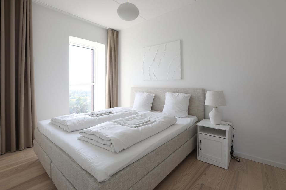 Modern Minimalist Apartment with Panoramic Views Apartment in Frederiksberg