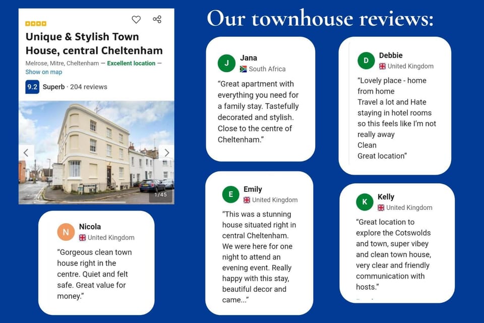Unique & Stylish Town House in Central Cheltenham House in Cheltenham