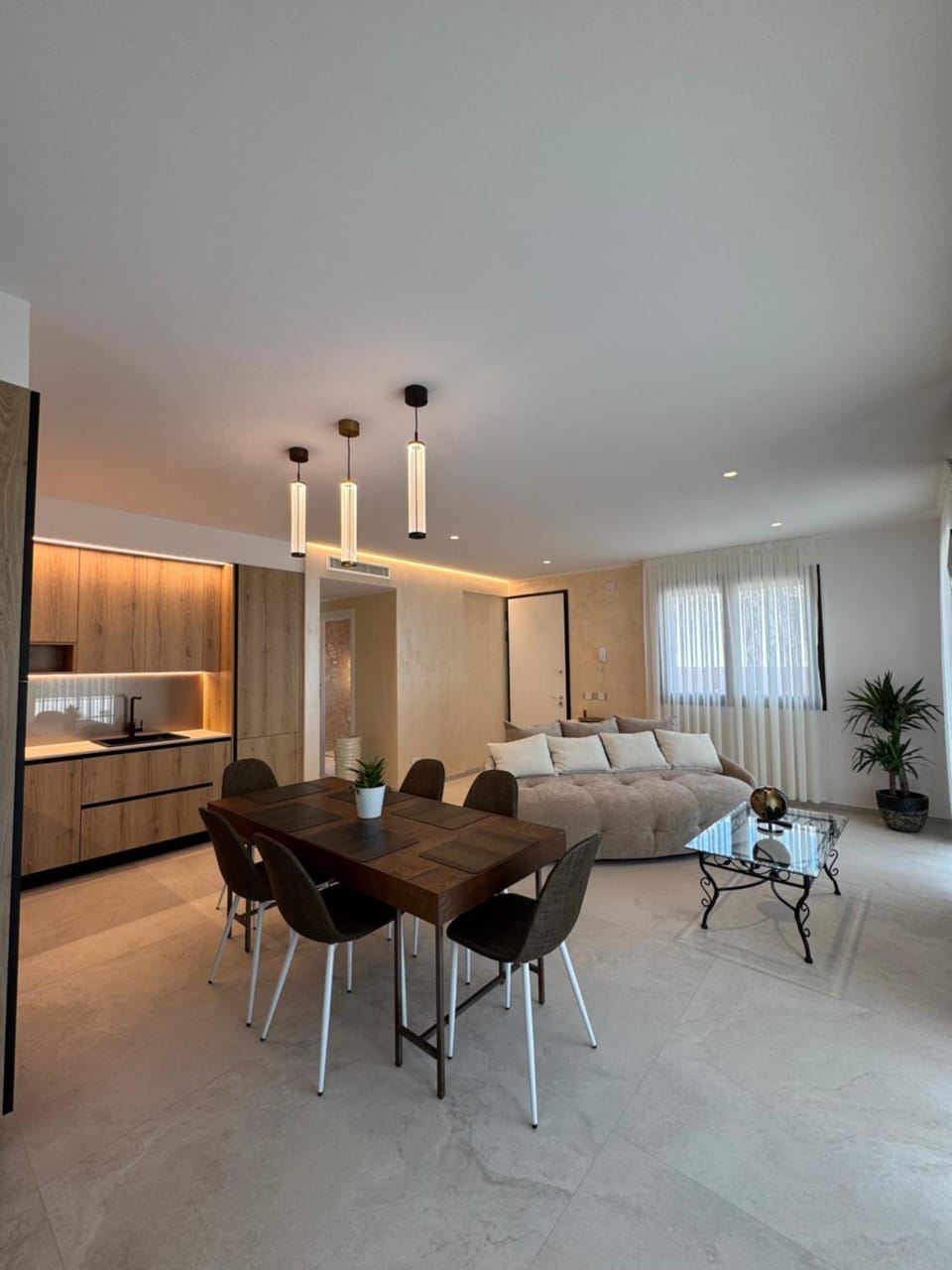 Living room, Seating area, Dining area