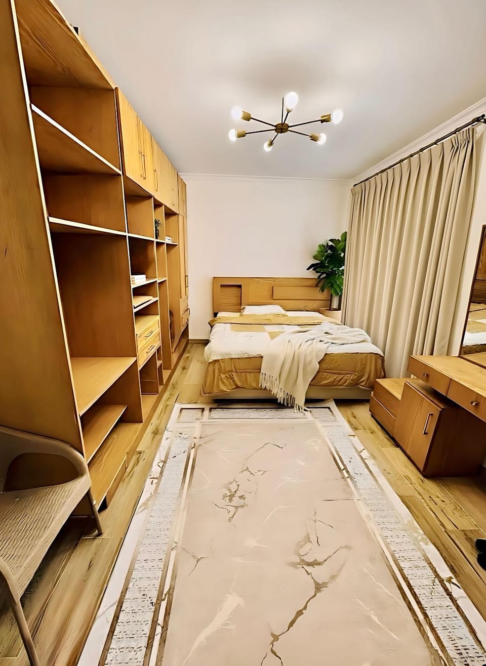 Bed, Bedroom, air conditioner