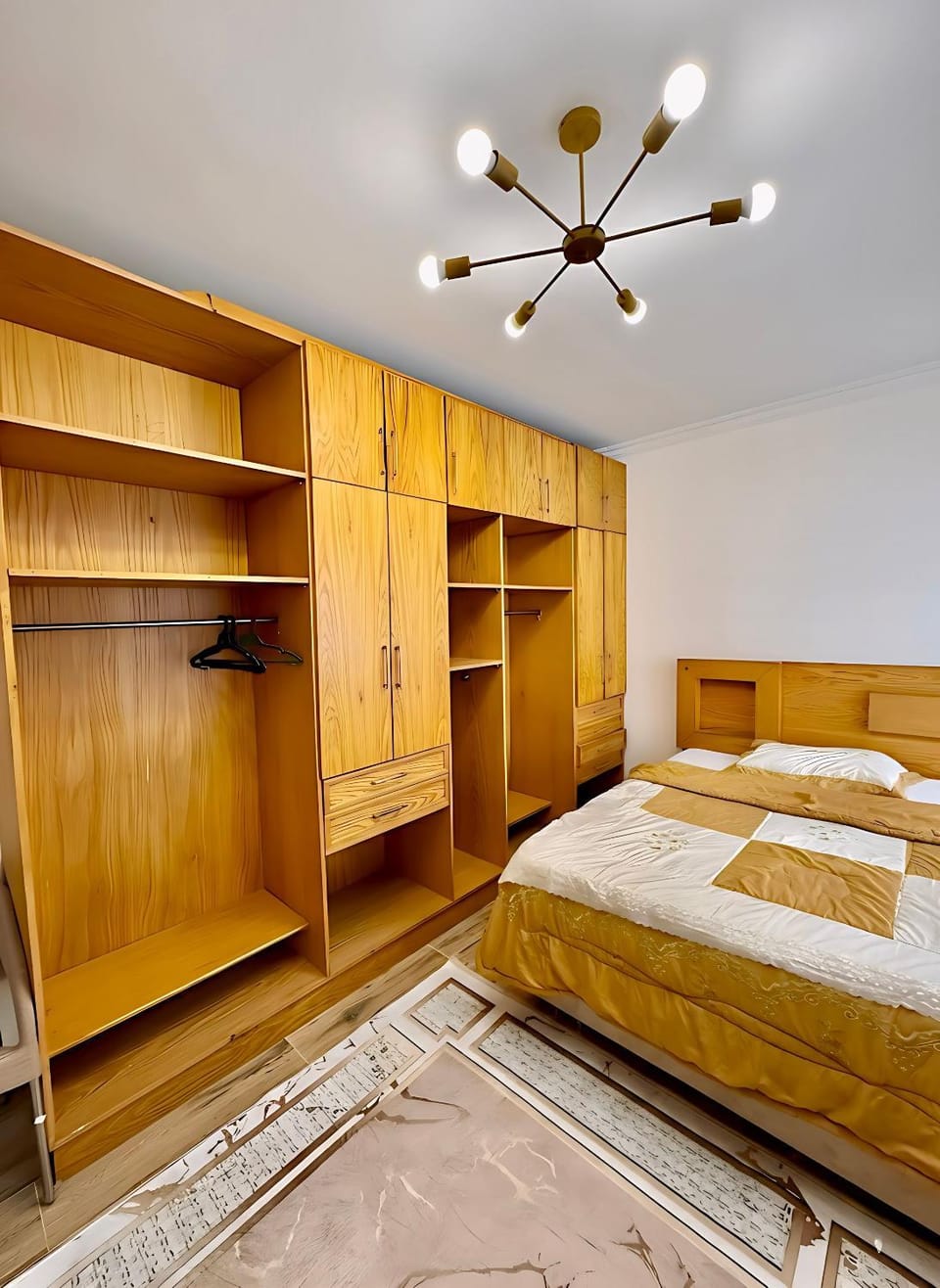 Bed, Decorative detail, Bedroom