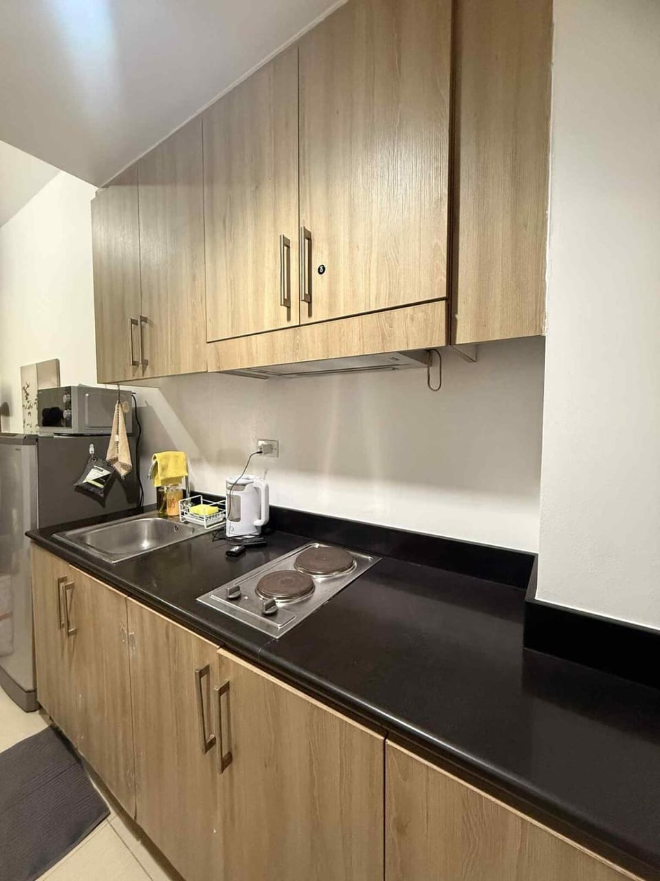 Kitchen or kitchenette, dishwasher