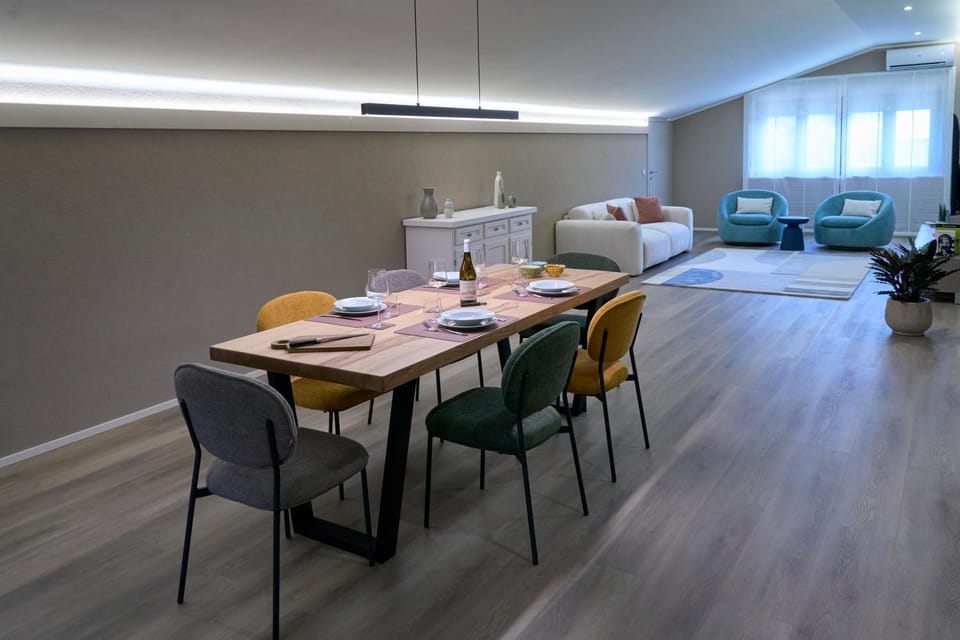 Dining area, air conditioner