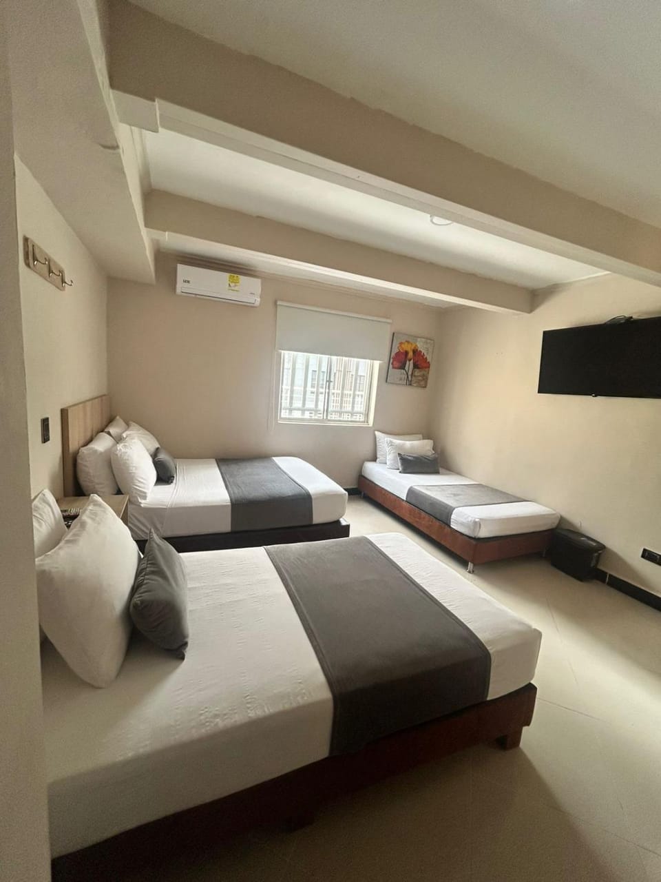 Bed, Bedroom, air conditioner