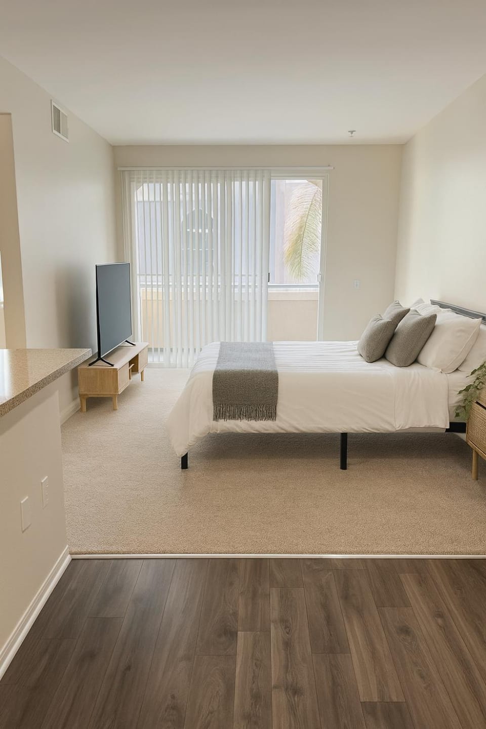 Bed, TV and multimedia, Living room, Photo of the whole room, Seating area, Evening entertainment, Bedroom