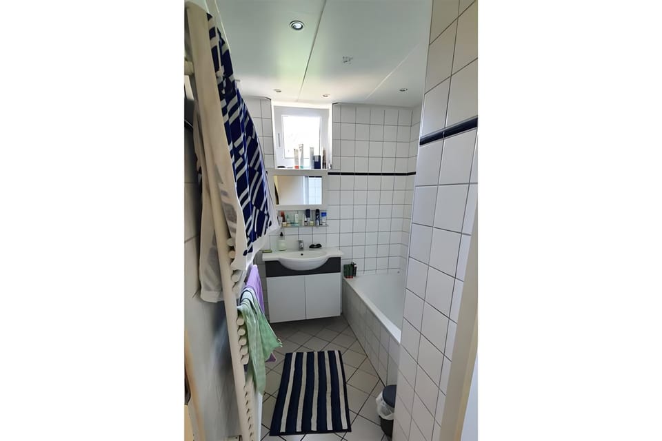 Bathroom, Living room