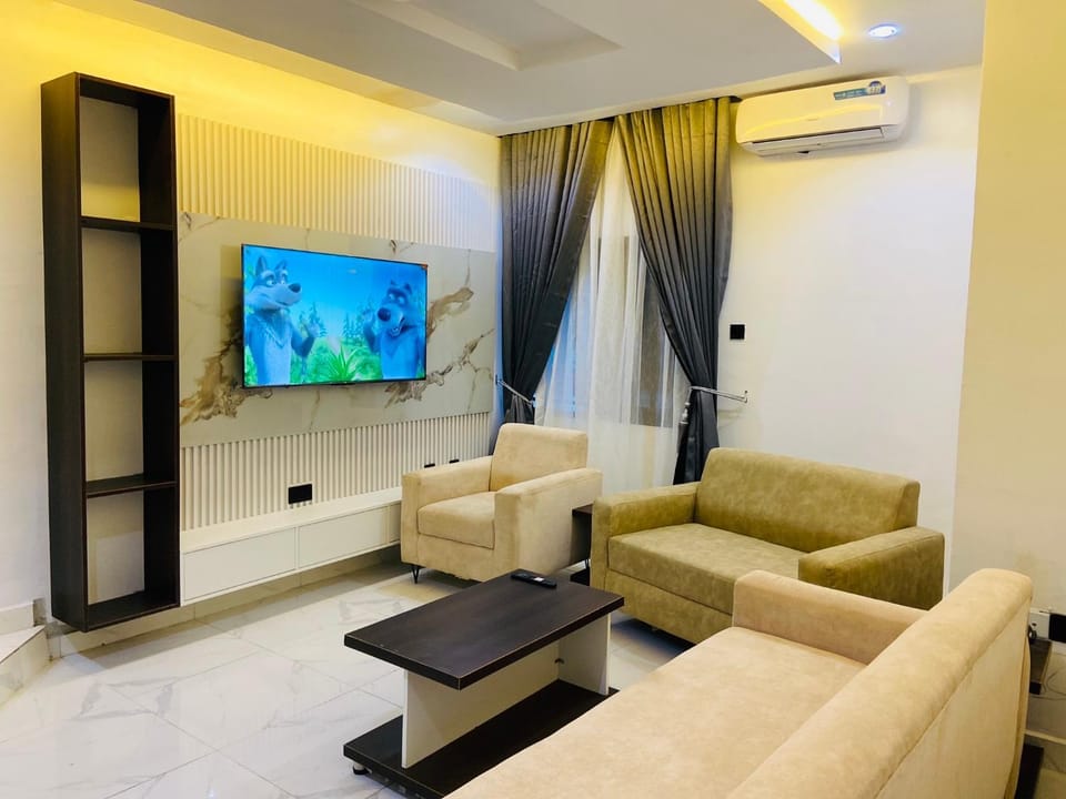 Living room, Seating area, air conditioner