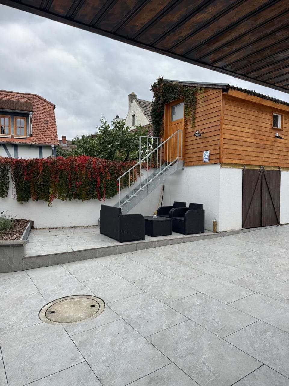 Property building, Patio