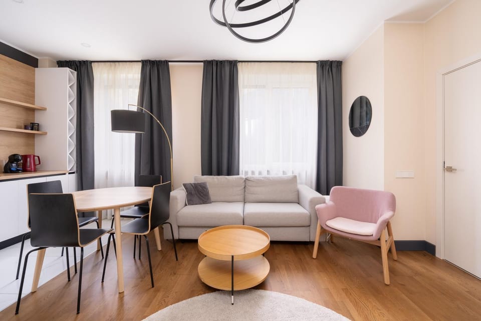 Living room, Seating area, Dining area
