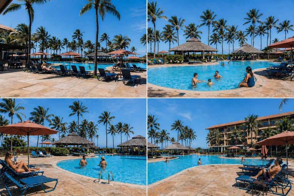 Pool view, Swimming pool, sunbed
