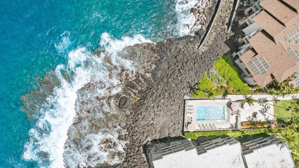 Day, Natural landscape, Bird's eye view, Pool view, Sea view, Swimming pool, sunbed