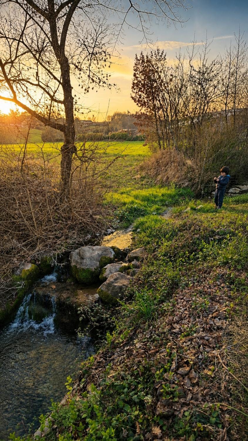 Nearby landmark, Spring, Day, Natural landscape, Sunset