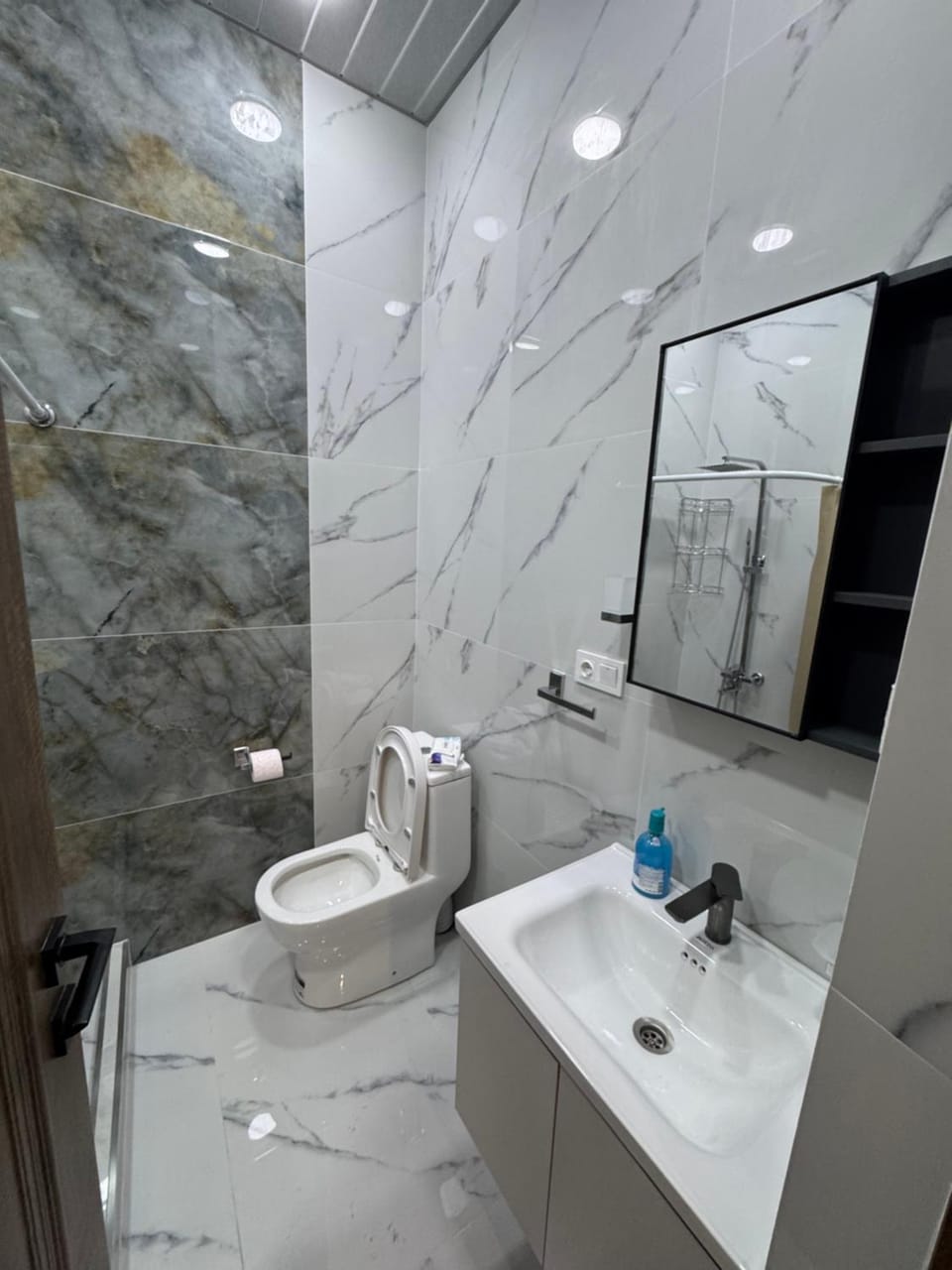 Shower, Toilet, towels