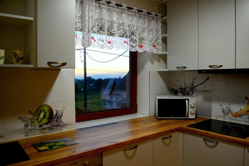 Kitchen or kitchenette, dishwasher, stove