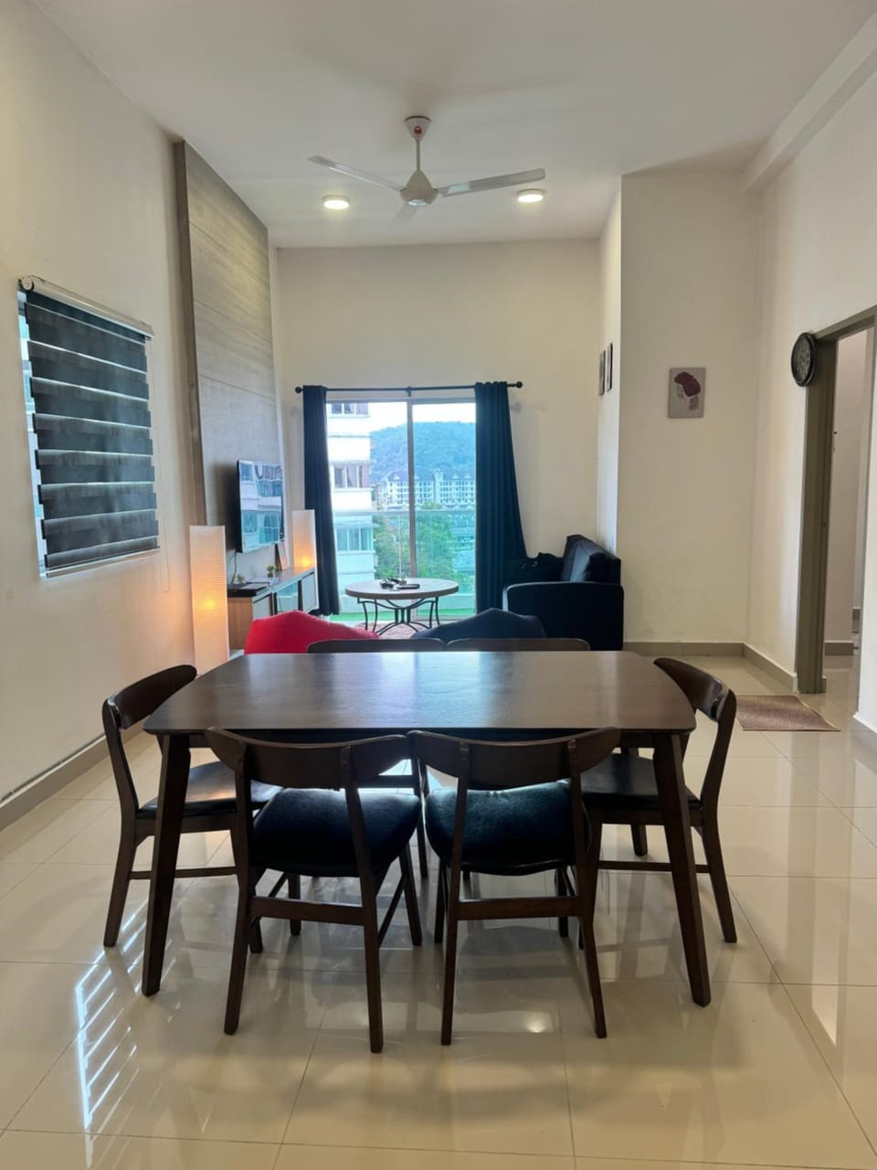 Living room, Seating area, Dining area