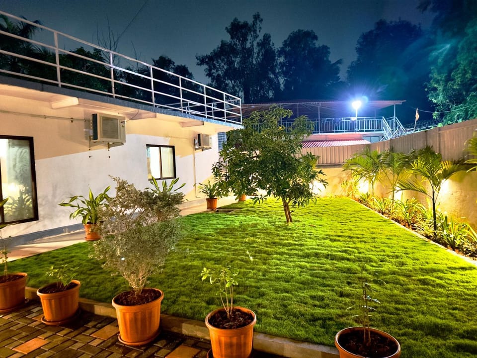 Night, Garden, Garden view