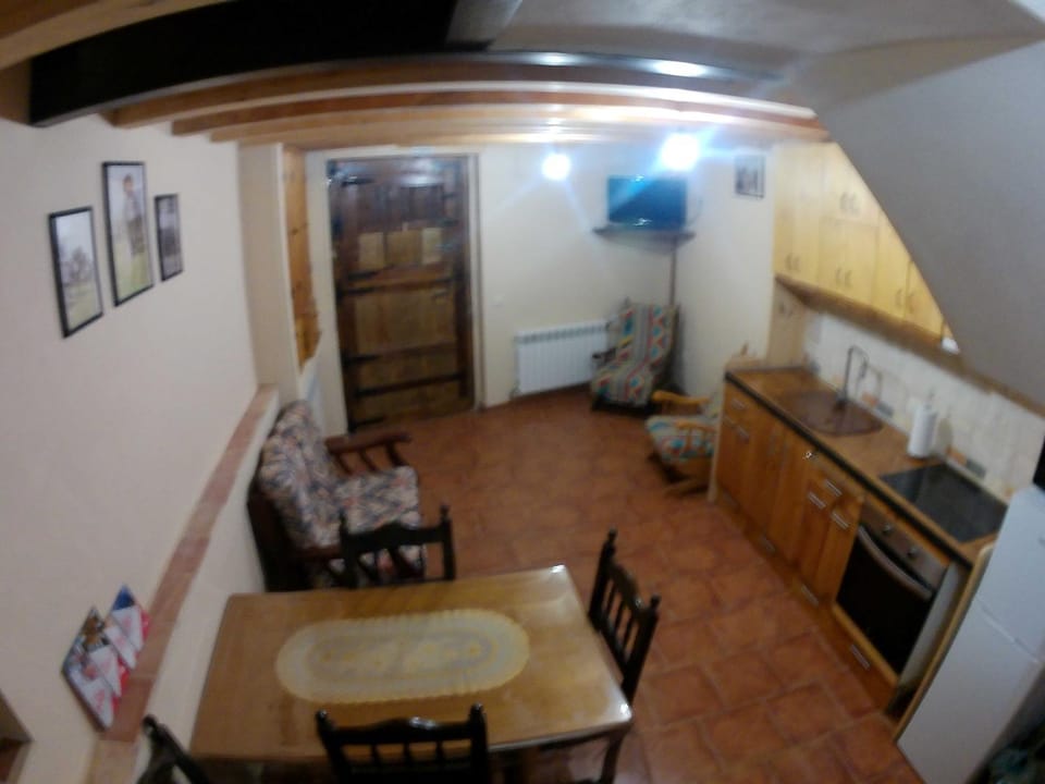 Kitchen or kitchenette, Living room, Dining area