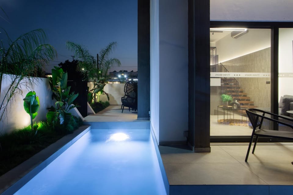 Night, Swimming pool