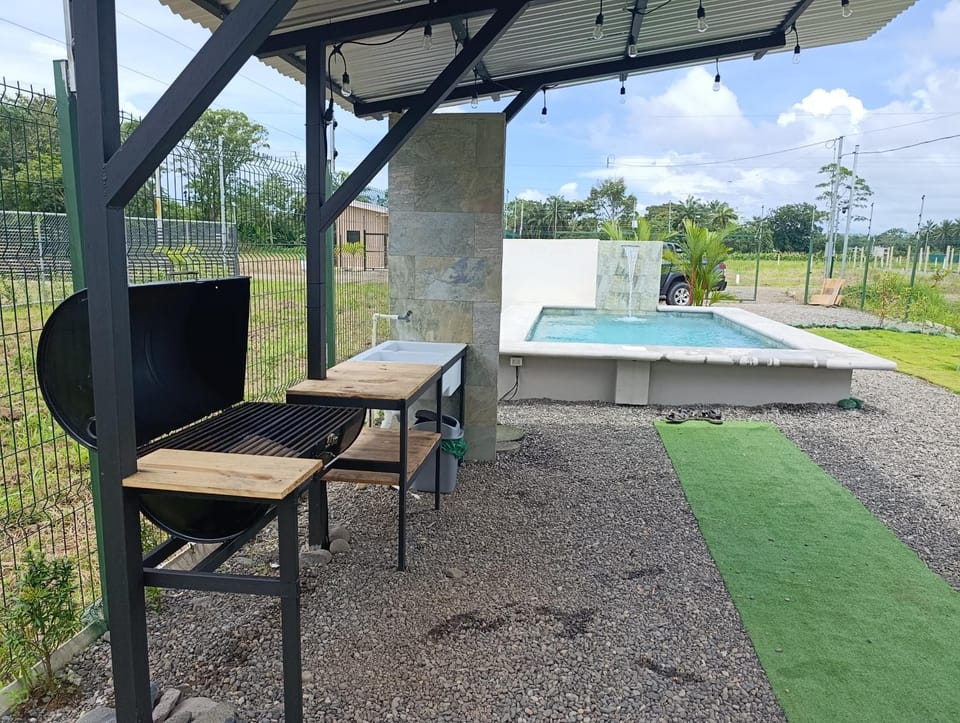 BBQ facilities, BBQ facilities, Pool view