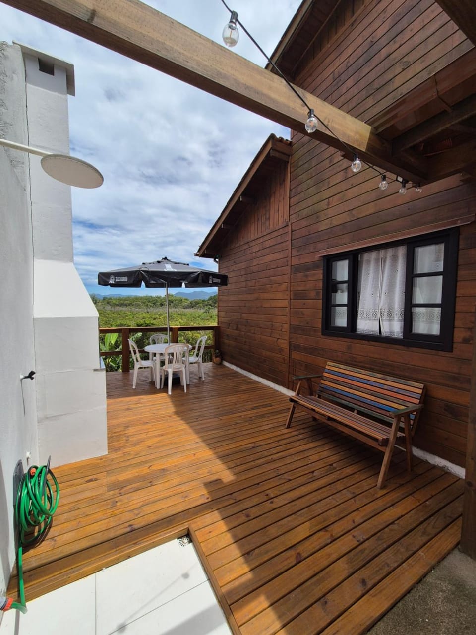 Shower, Property building, BBQ facilities, View (from property/room), Garden view