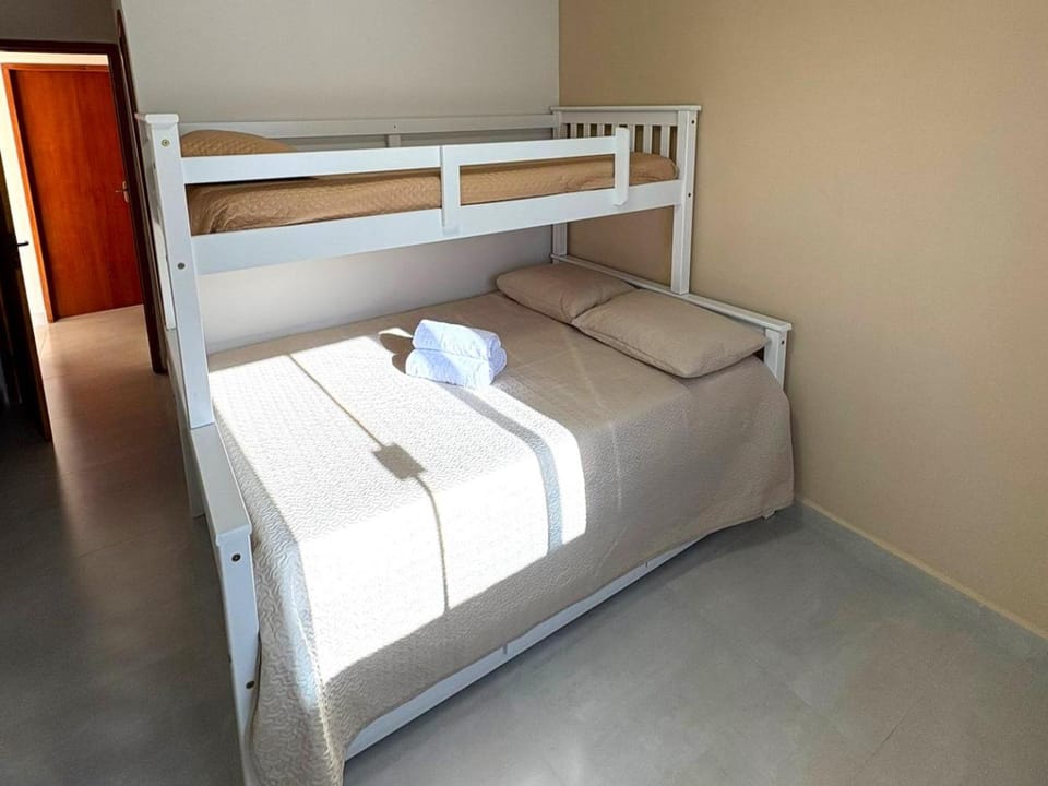 Bed, Photo of the whole room, Bedroom, bunk bed, towels