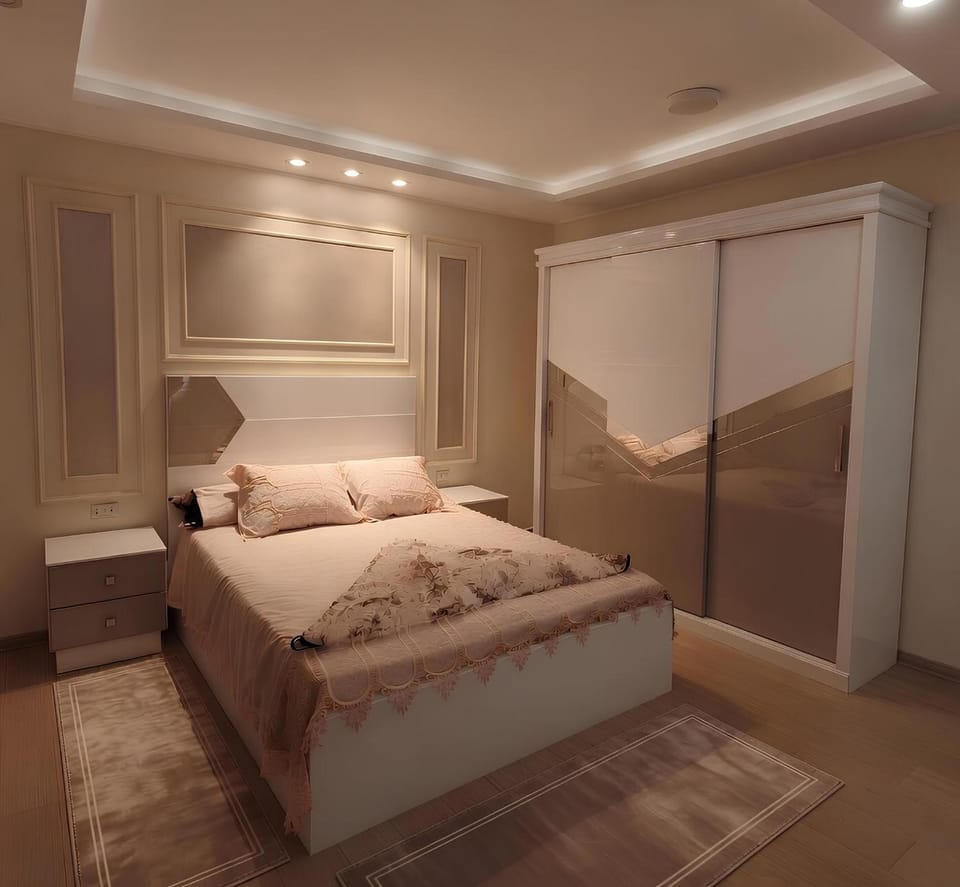 Bed, Photo of the whole room, Bedroom, wardrobe