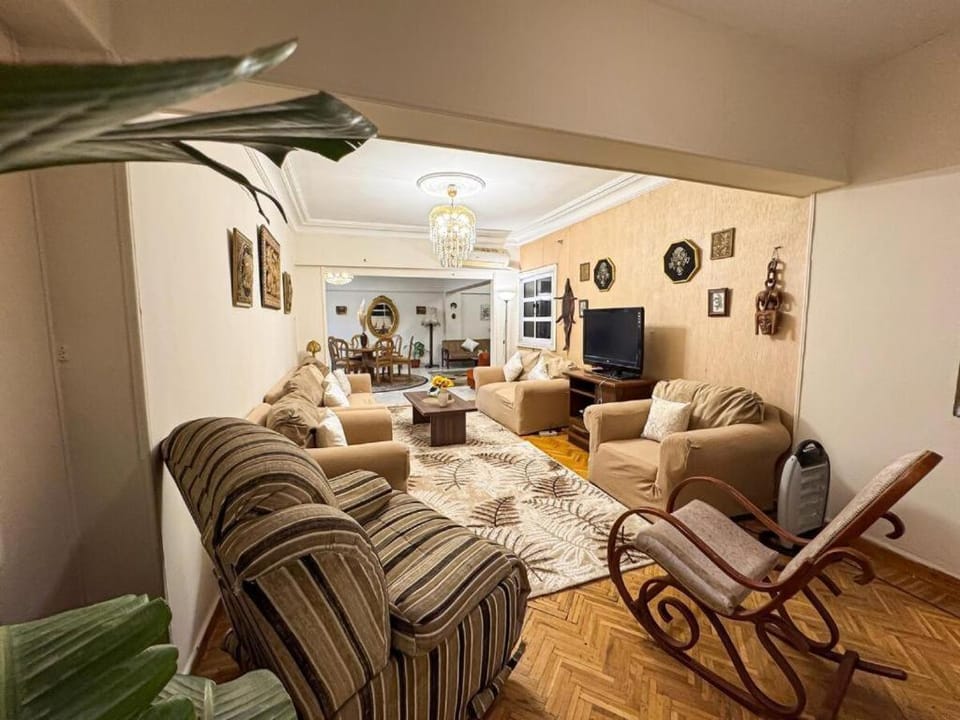 Family 2BR Apt Smart TVs & Balcony Nasr City Apartment in Cairo Governorate