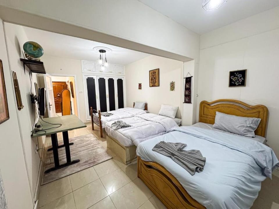 Family 2BR Apt Smart TVs & Balcony Nasr City Apartment in Cairo Governorate