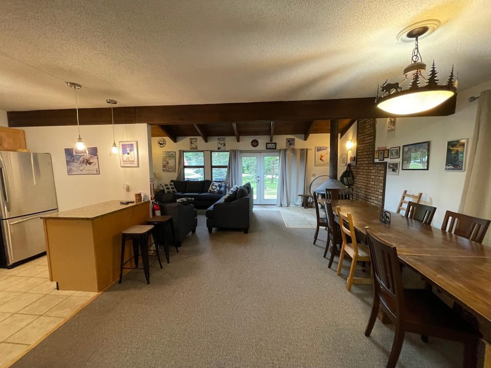 Kitchen or kitchenette, Living room, Dining area