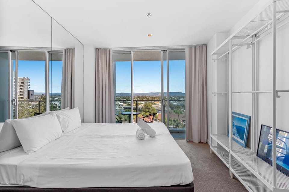 Bed, View (from property/room), Bedroom, towels