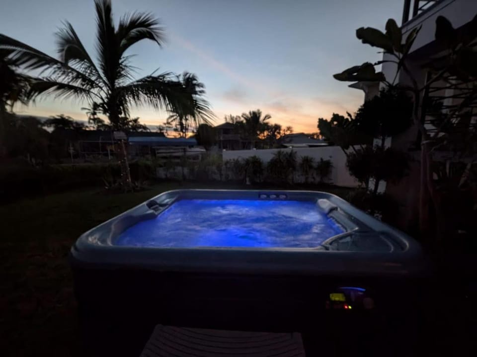 Swimming pool, Sunset