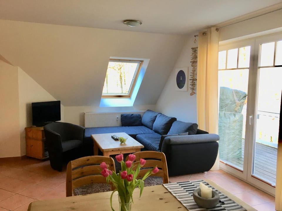 Eva Balkon Haustier Apartment in Nienhagen