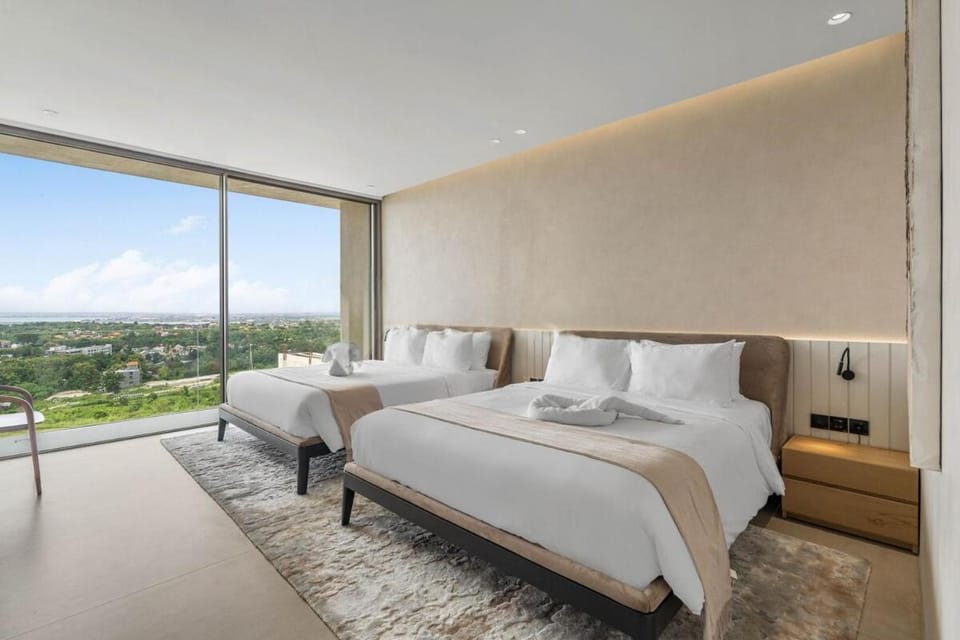 Bed, Day, Balcony/Terrace, Photo of the whole room, Bedroom, towels