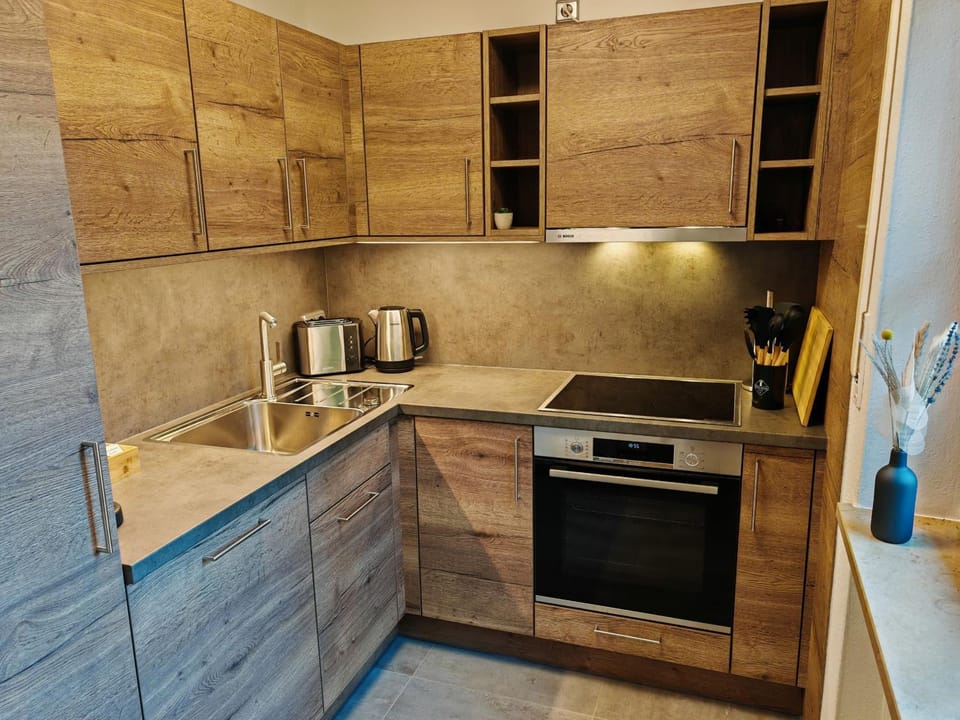 Kitchen or kitchenette, kitchen
