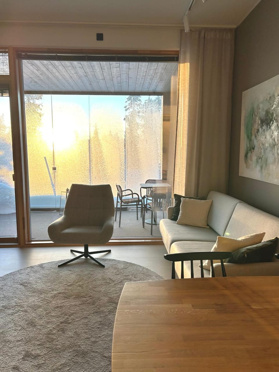 Winter, Living room