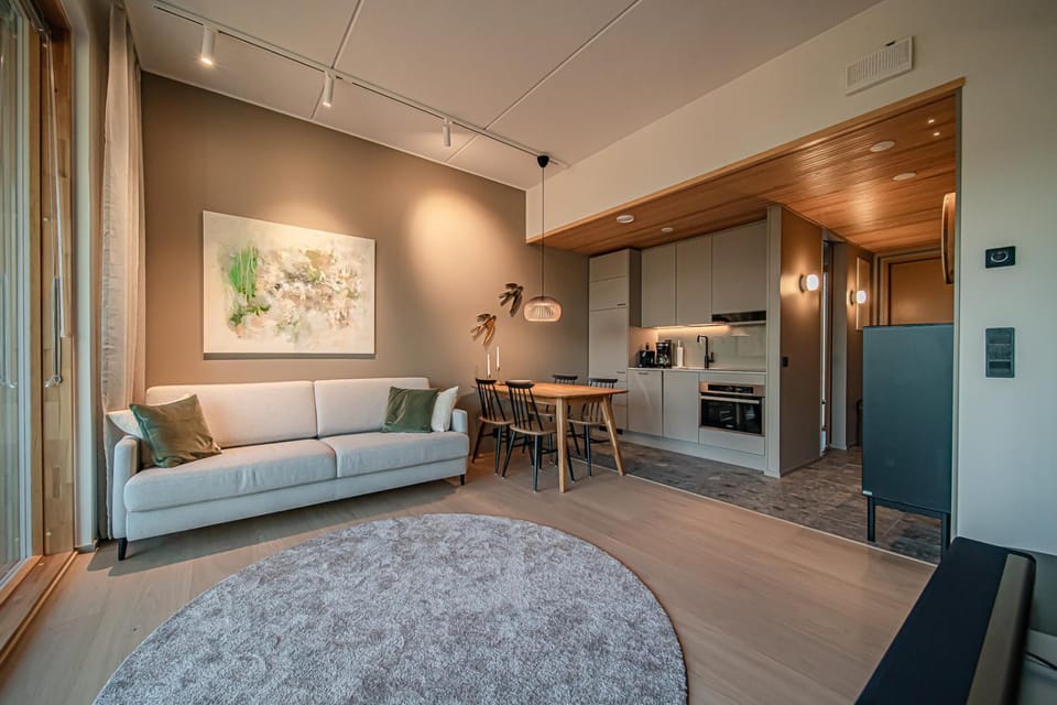 Kitchen or kitchenette, Living room, Photo of the whole room, Seating area, heating, internet