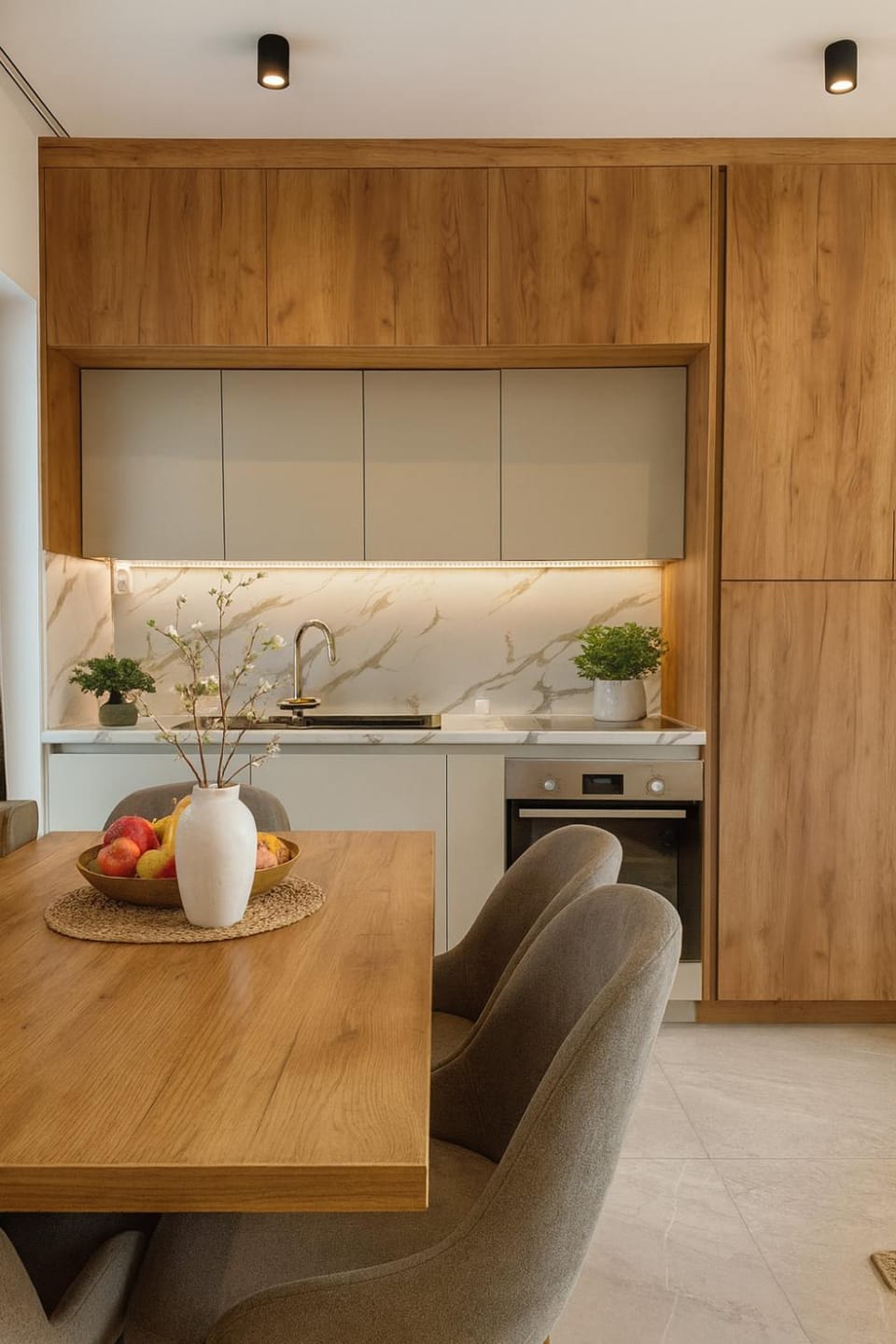 Kitchen or kitchenette, Dining area