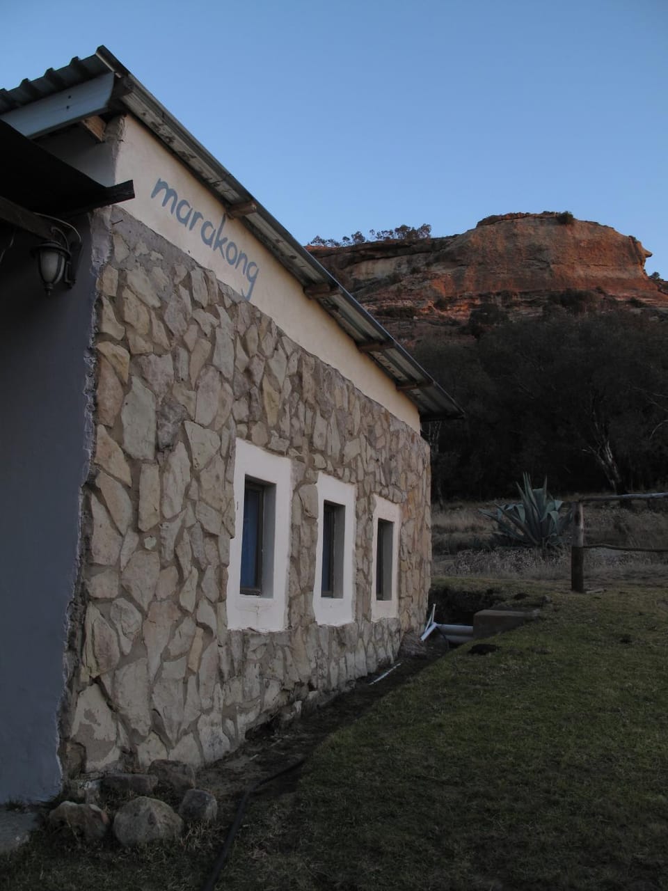 Property building, Facade/entrance, Sunset