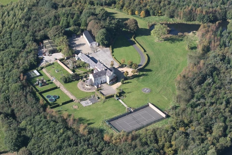Property building, Natural landscape, Bird's eye view