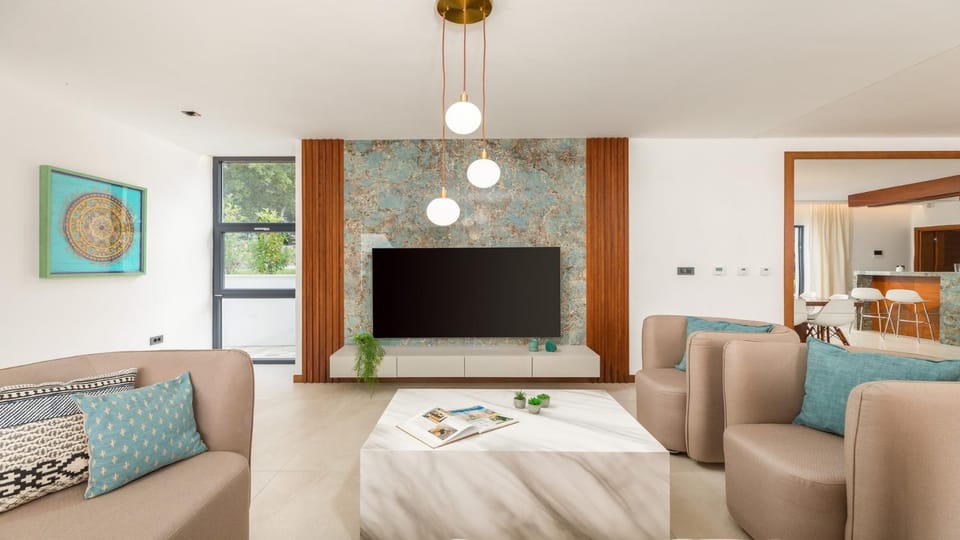 Living room, Seating area, air conditioner